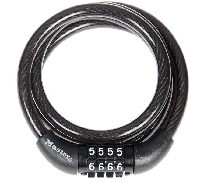 MasterLock Câble antivol à combinaison fixe 8143 120 cm - Paul